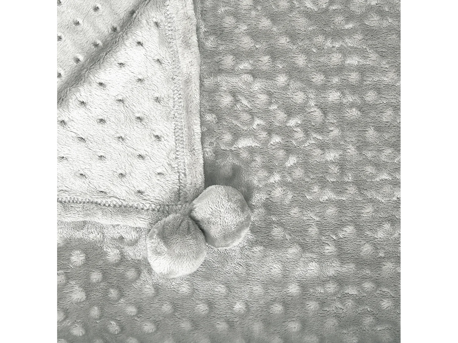 Manta SAMUR 150 x 200 cm Cinzento claro