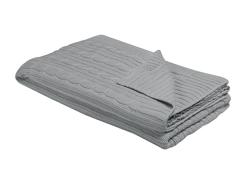 Couverture ANAMUR Coton 110 x 180 cm Gris clair