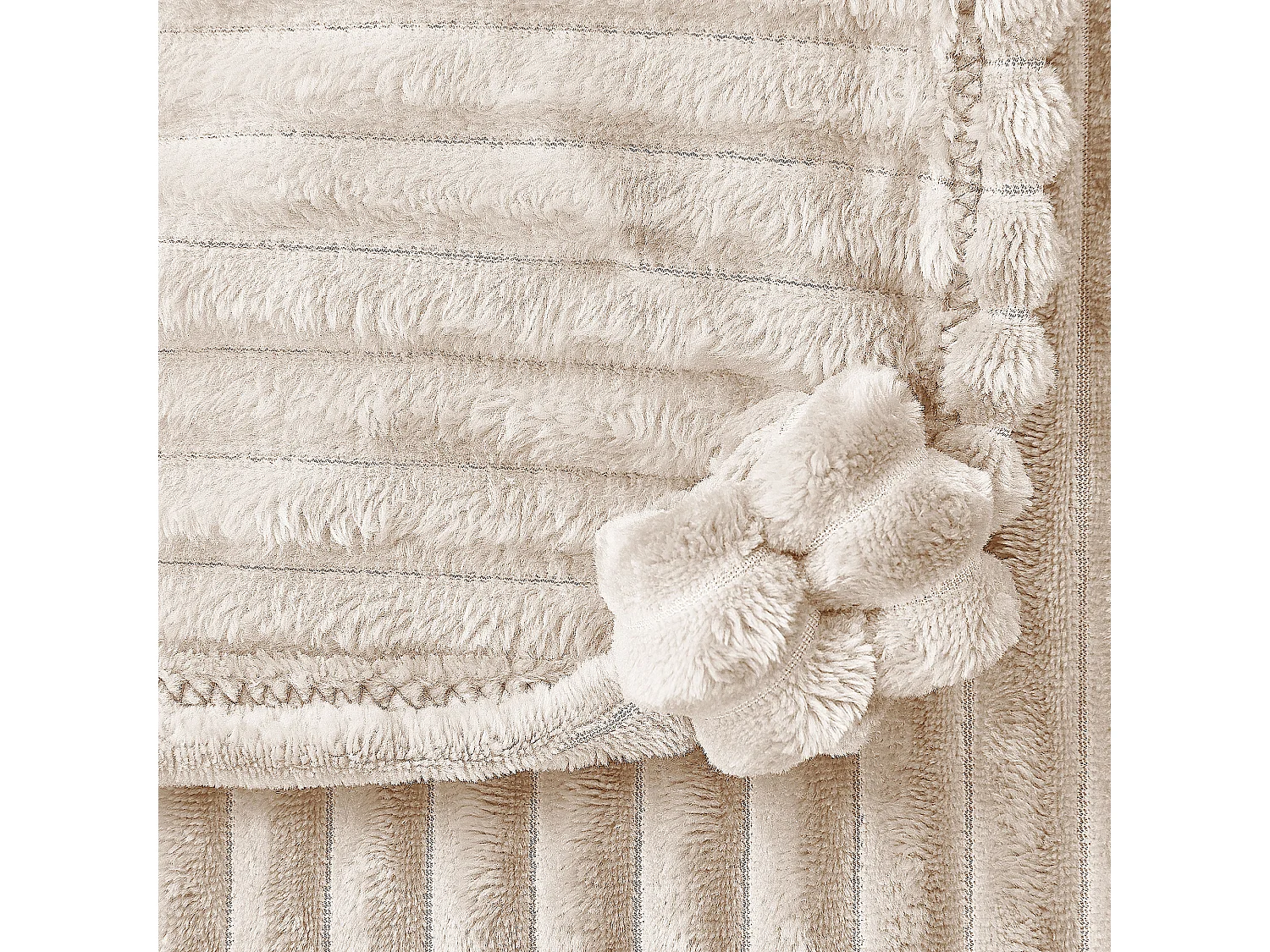 Plaid KAWERI 150 x 200 cm Beige