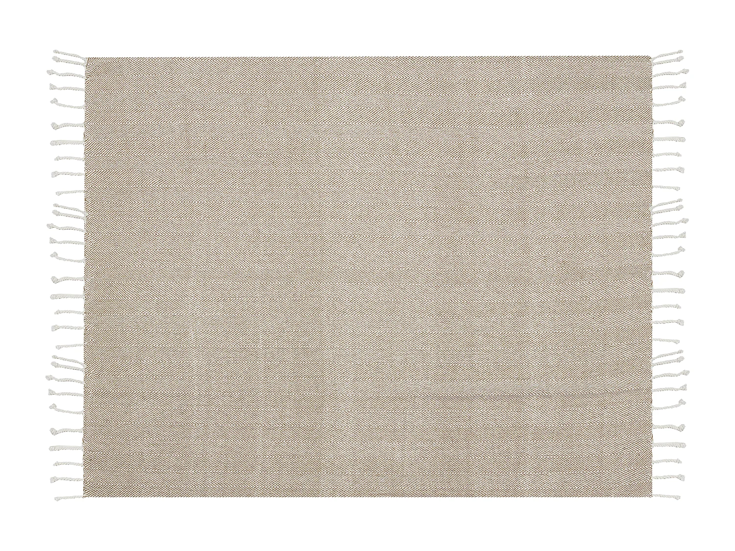 Couverture TILMI Coton 130 x 160 cm Beige clair