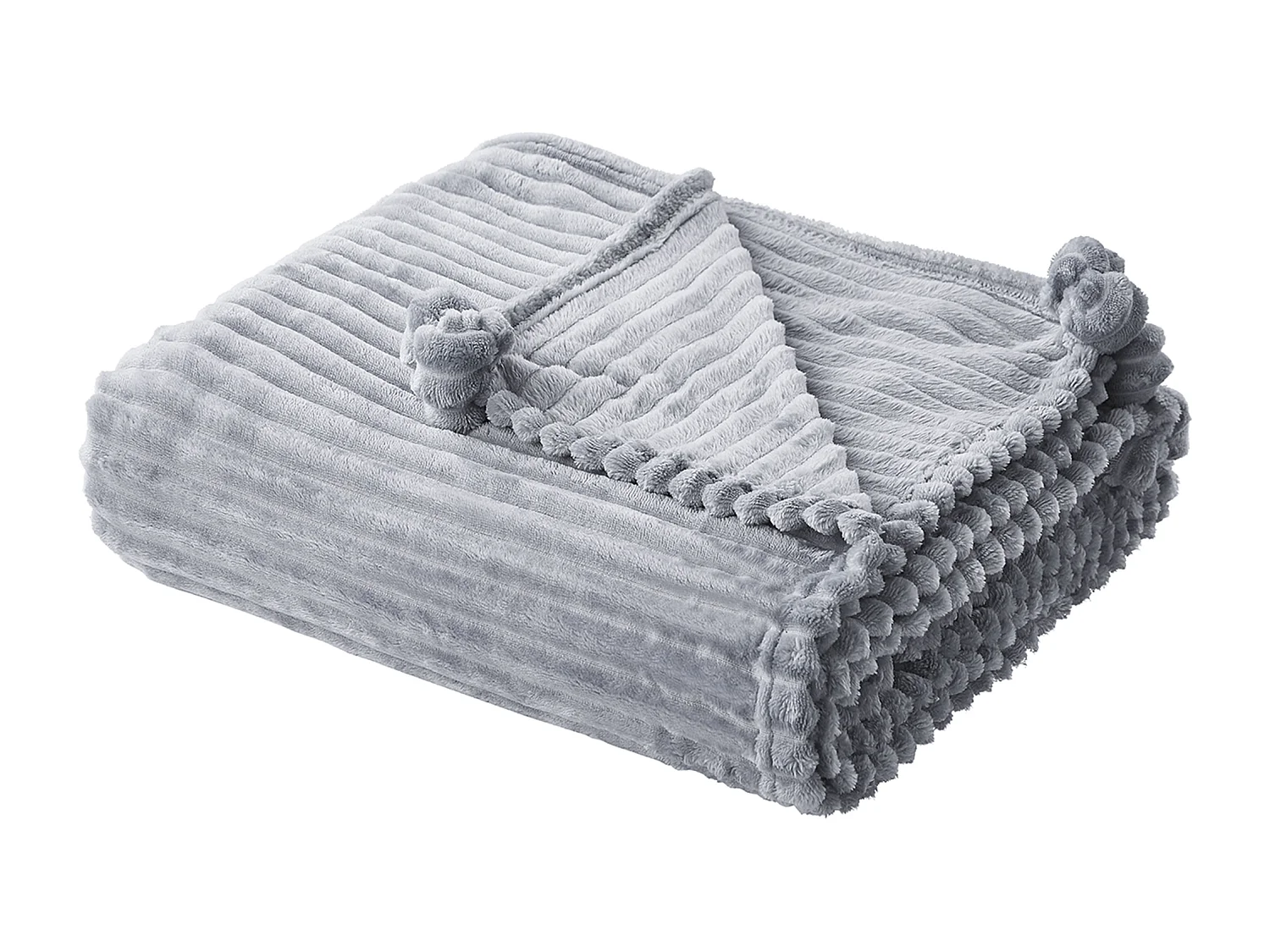 Couverture KAWERI 150 x 200 cm Gris