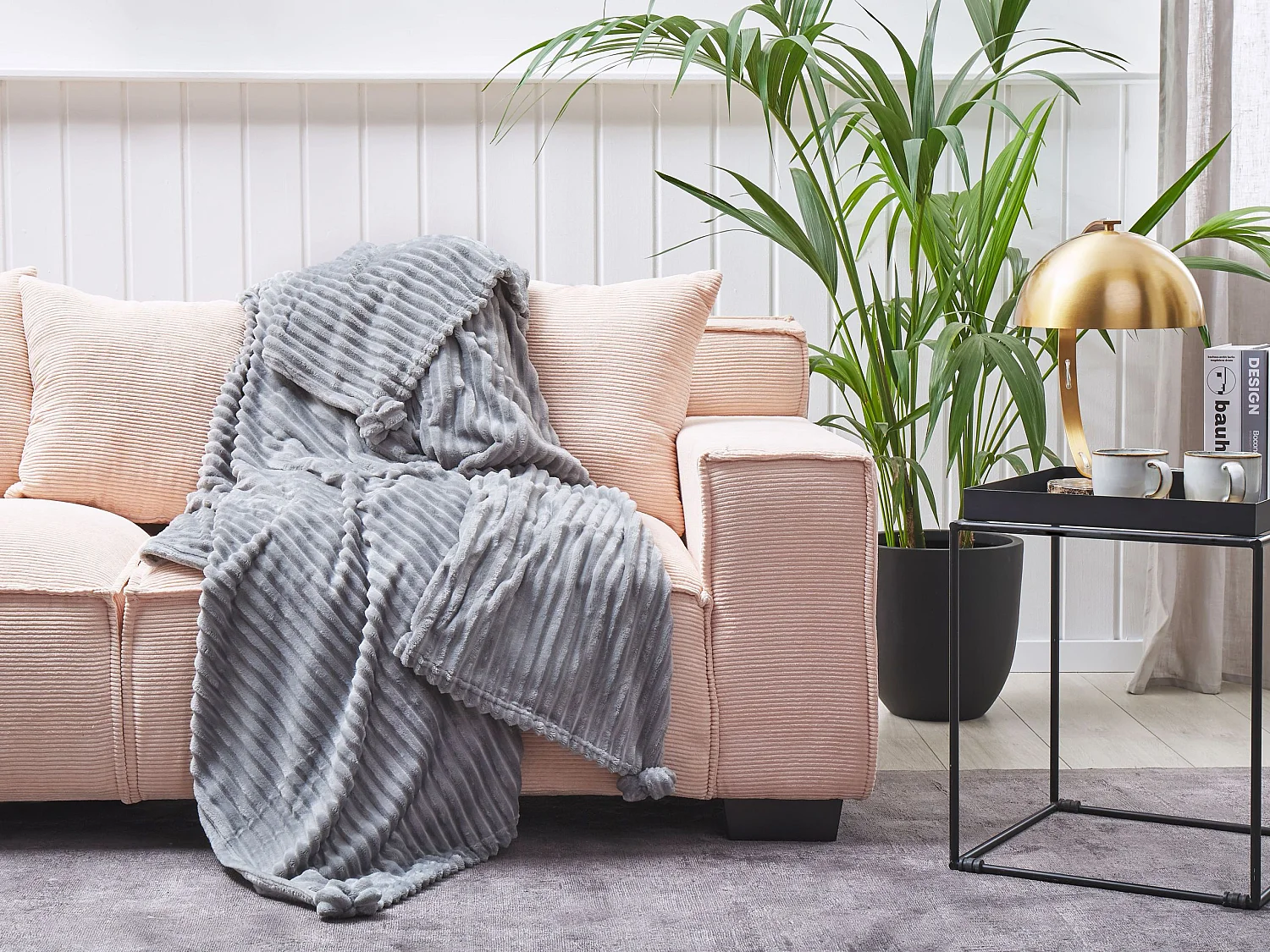 Couverture KAWERI 150 x 200 cm Gris