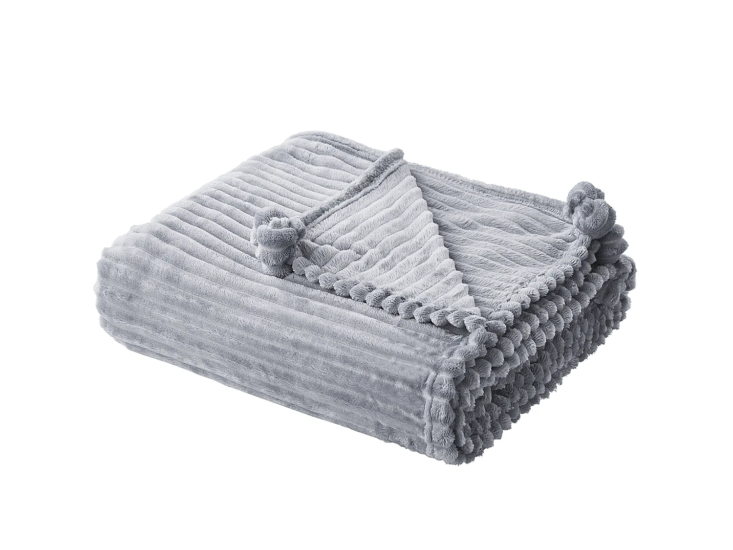 Blanket KAWERI 150 x 200 cm Grey