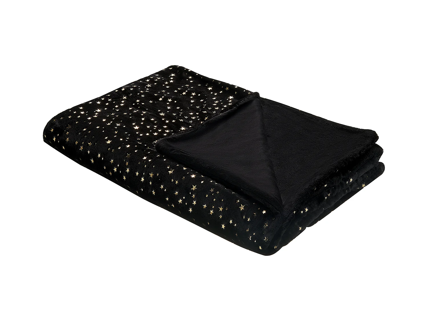Plaid ALAZEYA 130 x 180 cm Zwart