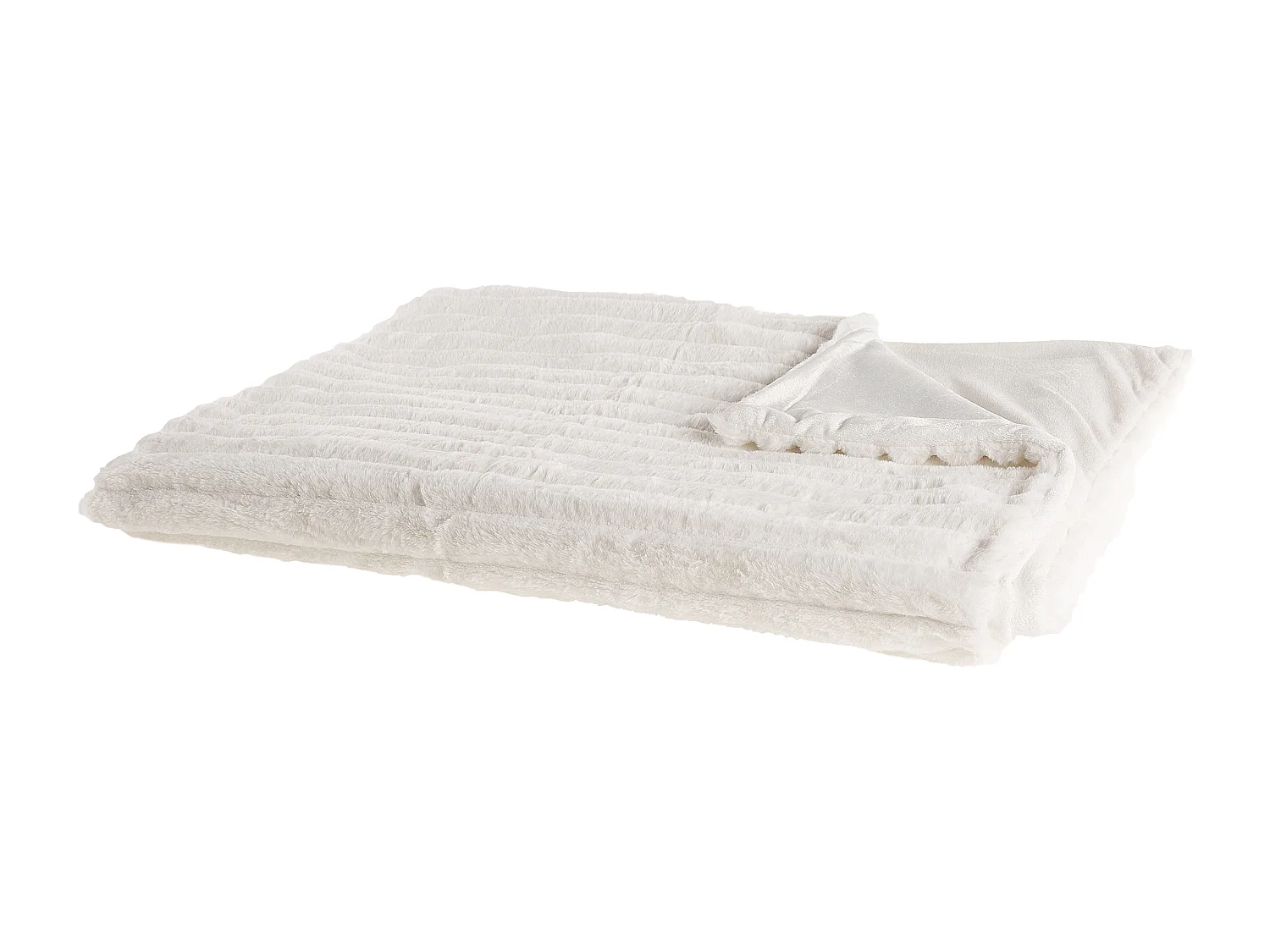 Kuscheldecke ABTEH 180 x 220 cm Cremeweiss