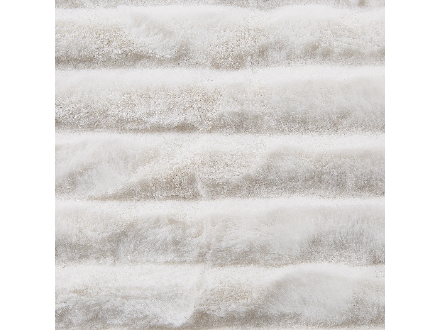 Kuscheldecke ABTEH 180 x 220 cm Cremeweiss