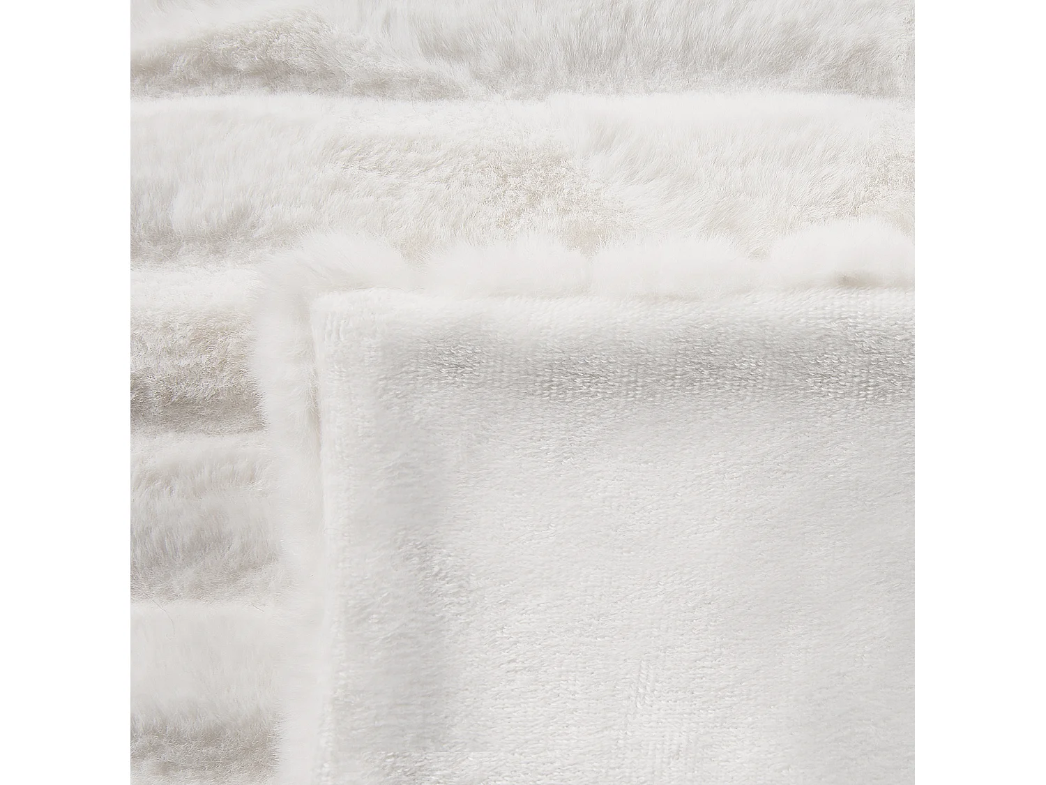 Couverture ABTEH 180 x 220 cm Blanc cassé