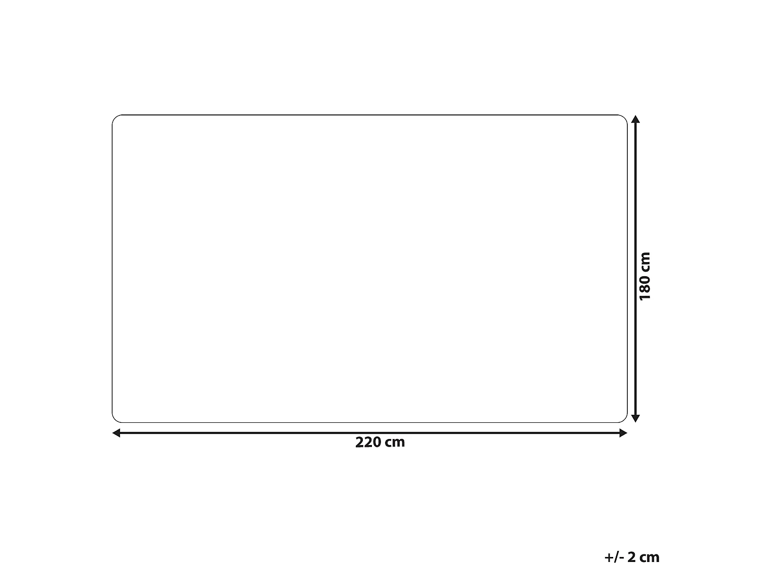 Manta ABTEH 180 x 220 cm Branco creme