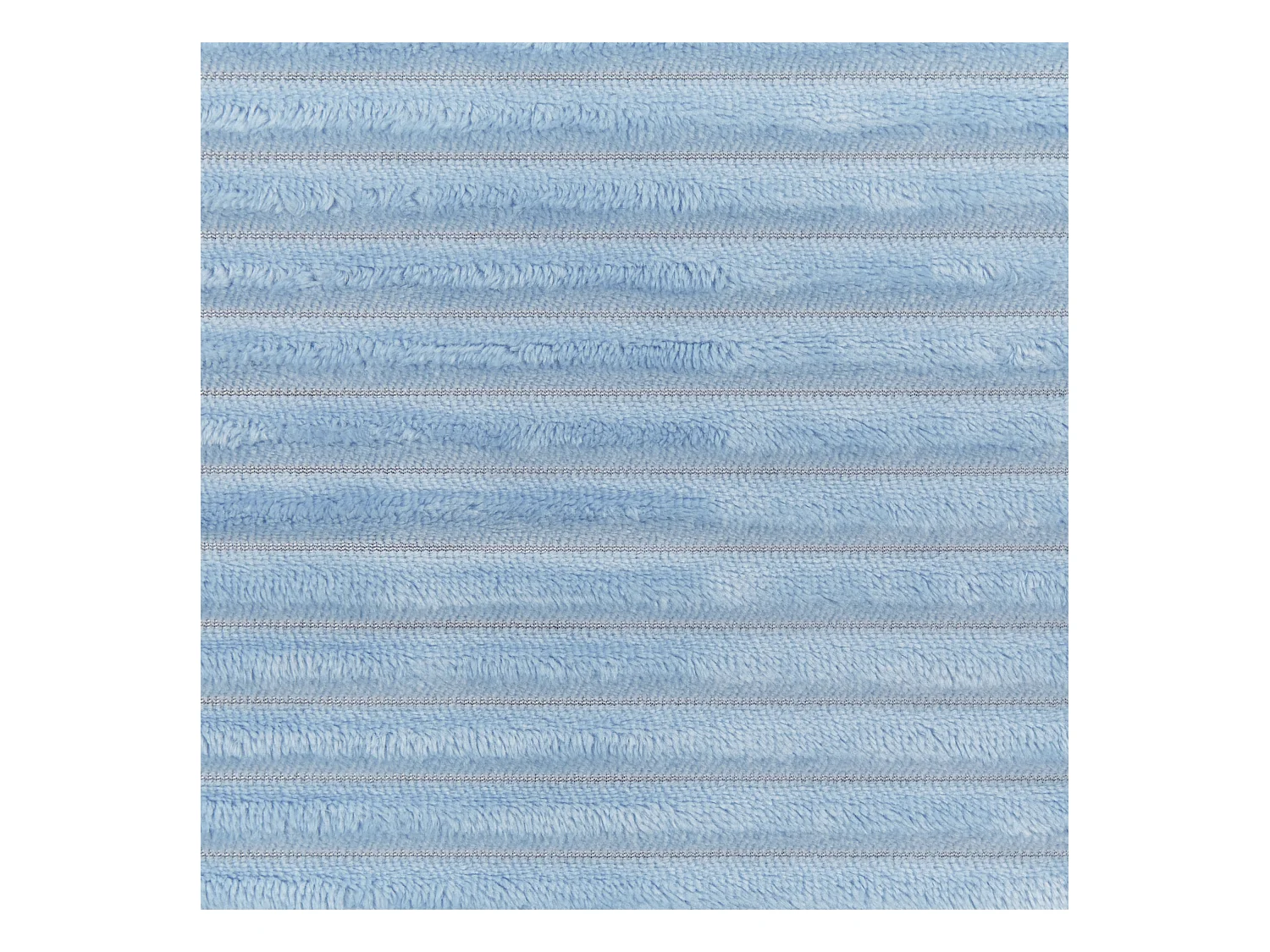 Flauschige Decke blau mit Streifenoptik und Bommeln 150 x 200 cm Kaweri