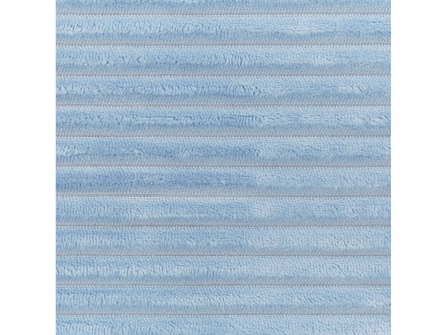 Flauschige Decke blau mit Streifenoptik und Bommeln 150 x 200 cm Kaweri