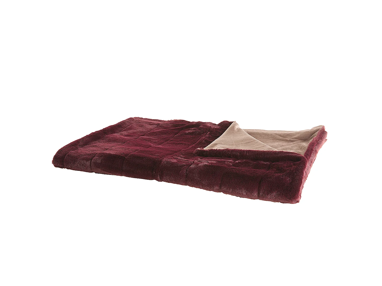 Couverture TANTAN 150 x 200 cm Rouge Bordeaux