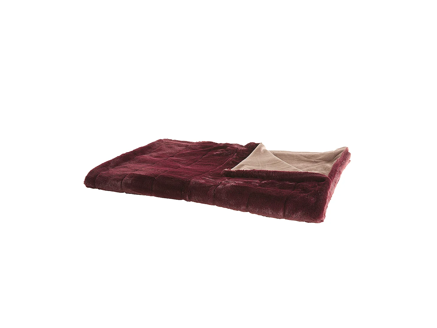 Couverture TANTAN 150 x 200 cm Rouge Bordeaux