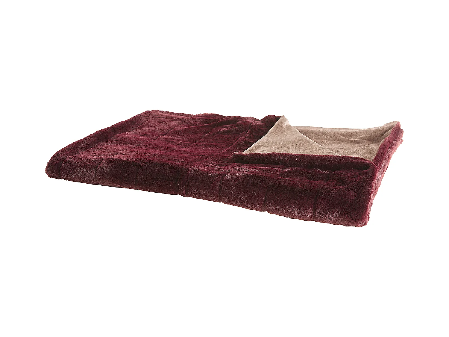 Couverture TANTAN 180 x 220 cm Rouge Bordeaux