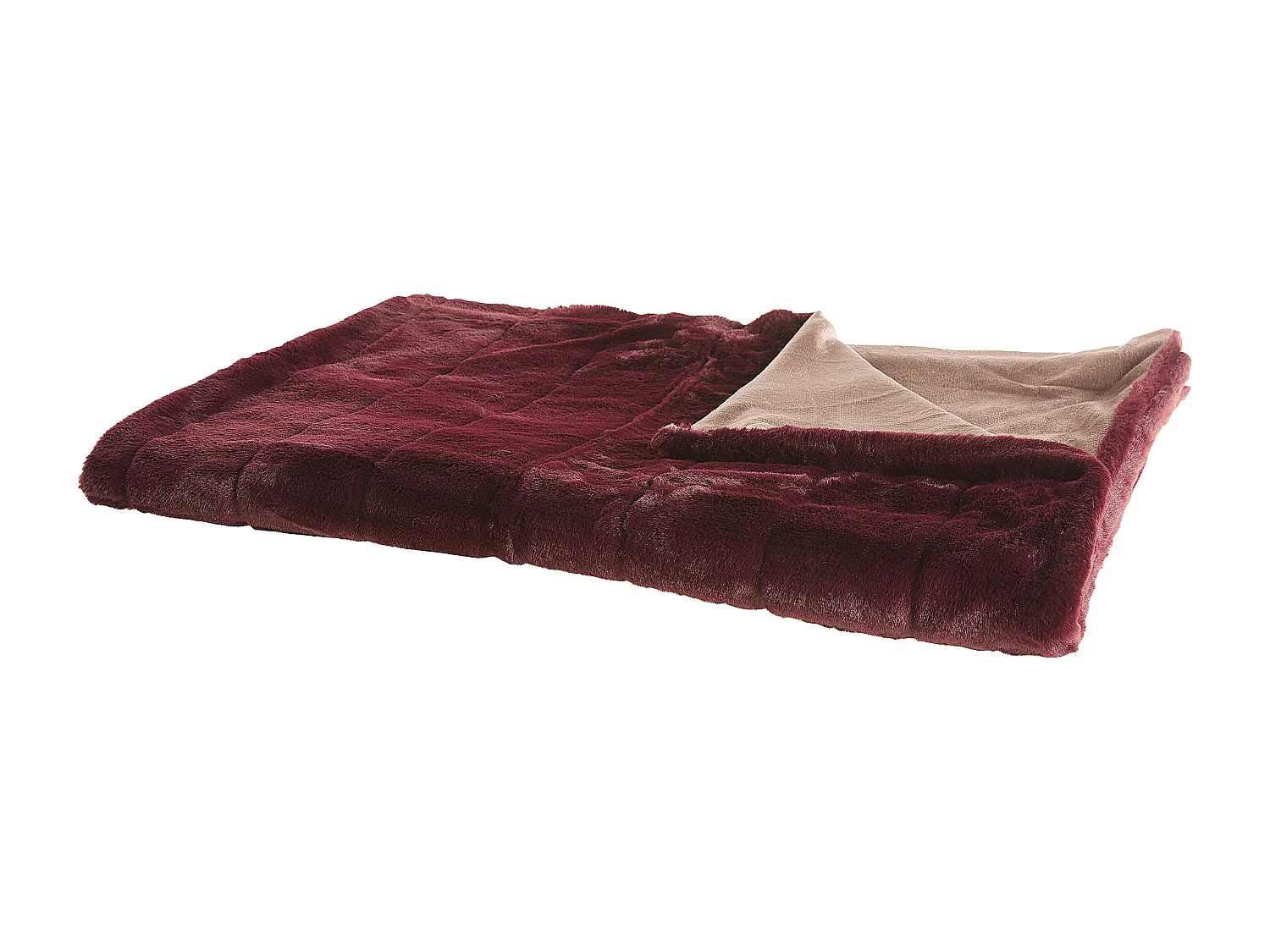 Couverture TANTAN 180 x 220 cm Rouge Bordeaux