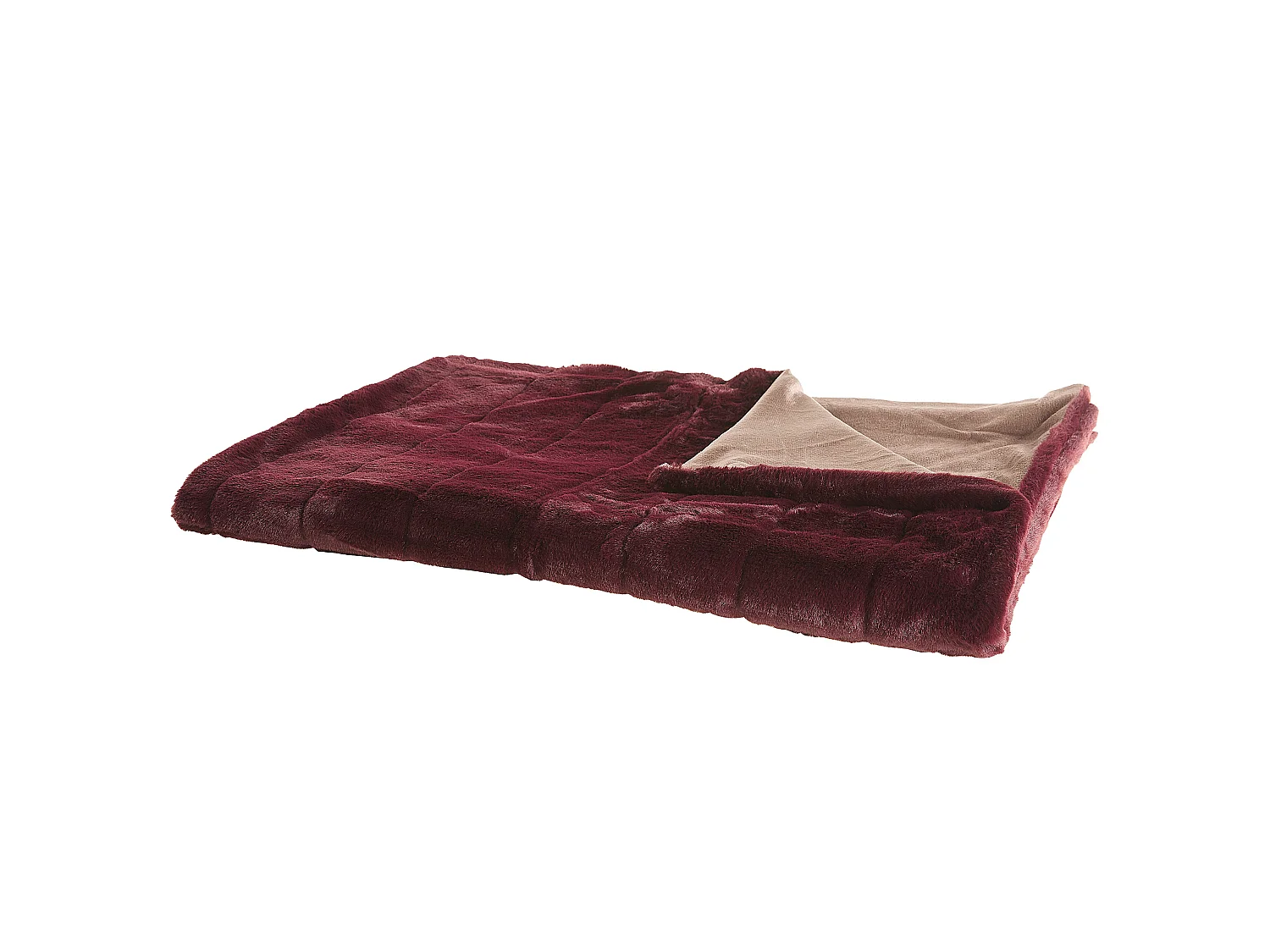 Blanket TANTAN 180 x 220 cm Burgundy