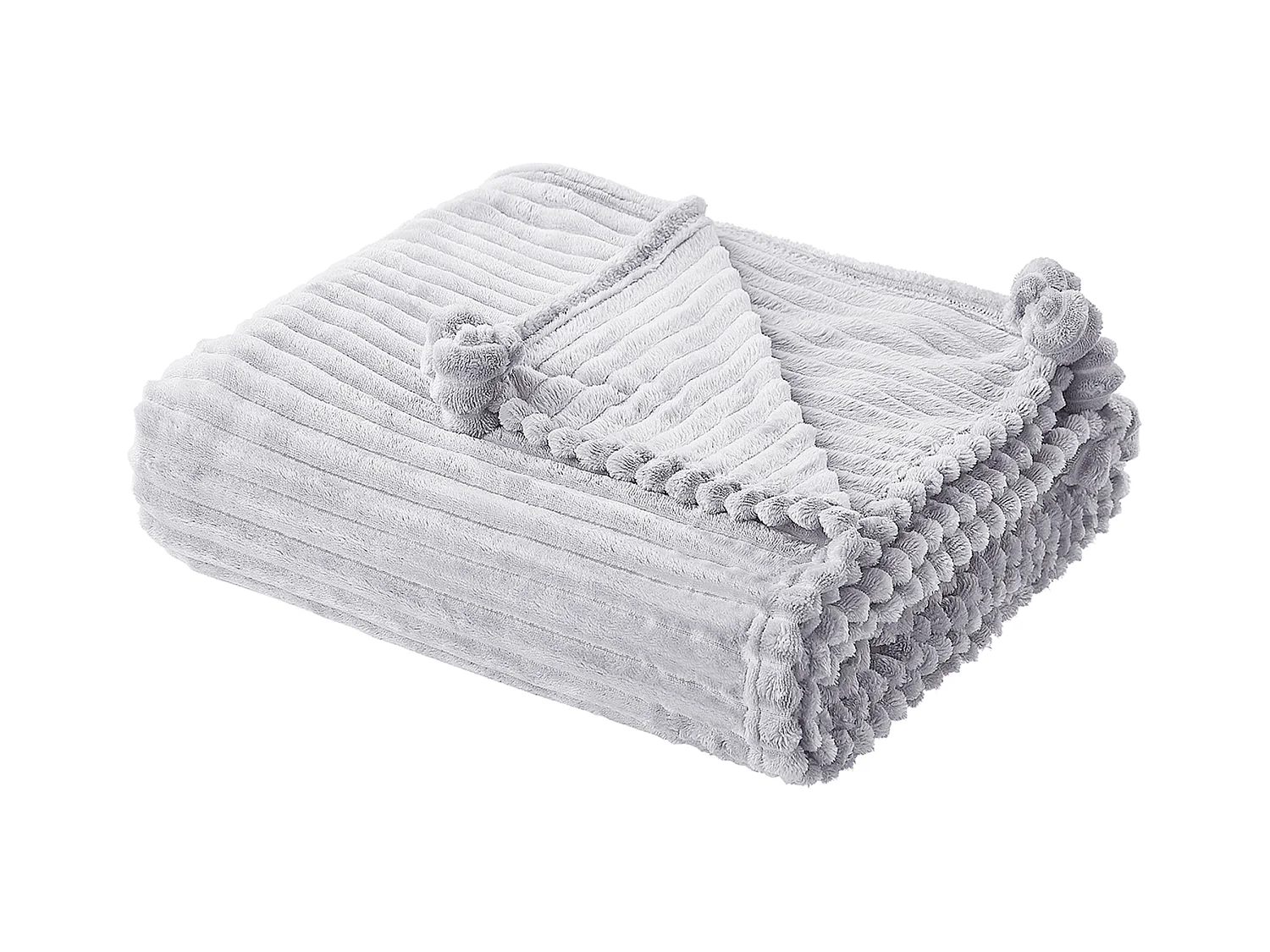 Couverture KAWERI 150 x 200 cm Gris clair