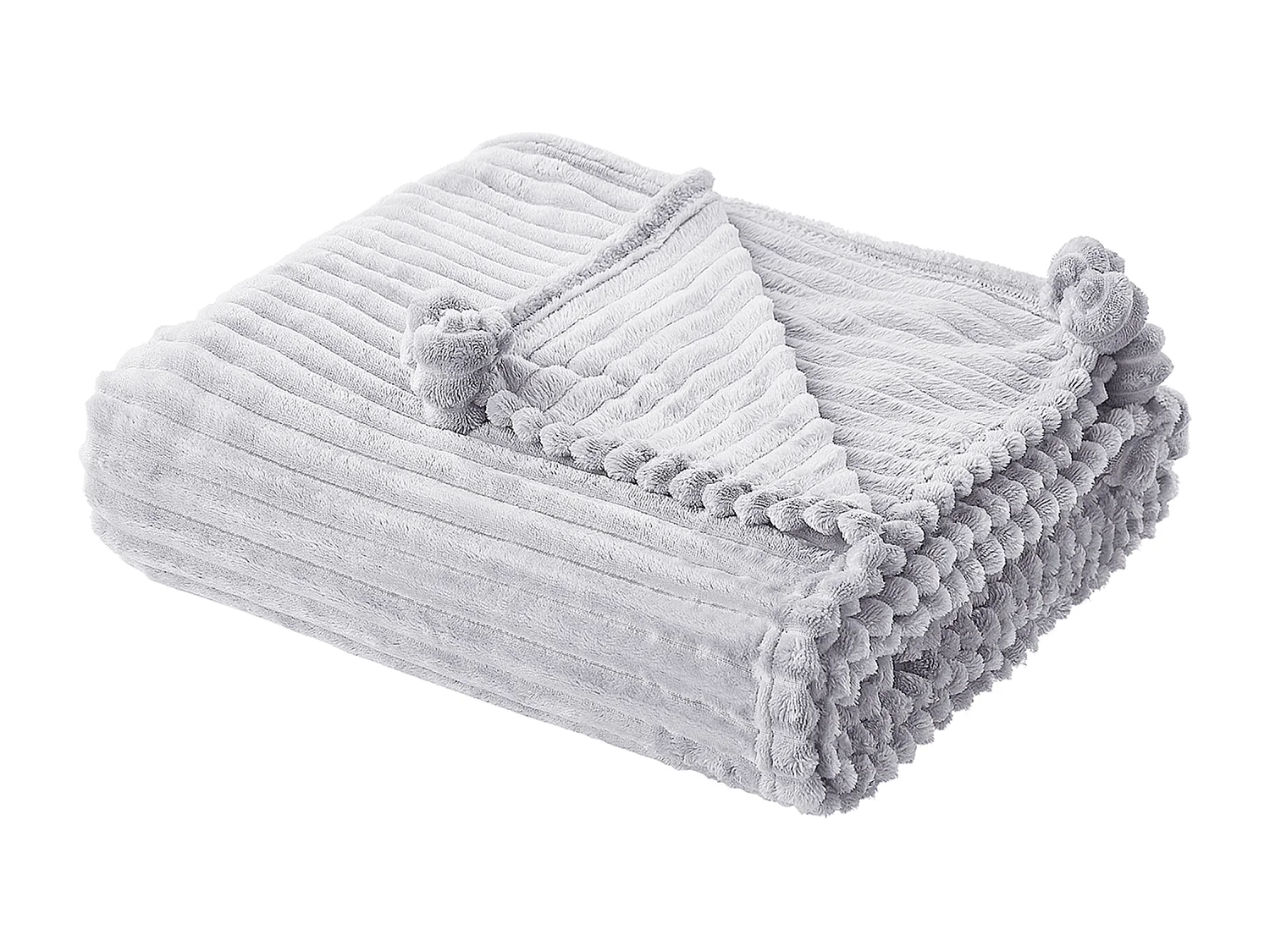 Couverture KAWERI 150 x 200 cm Gris clair