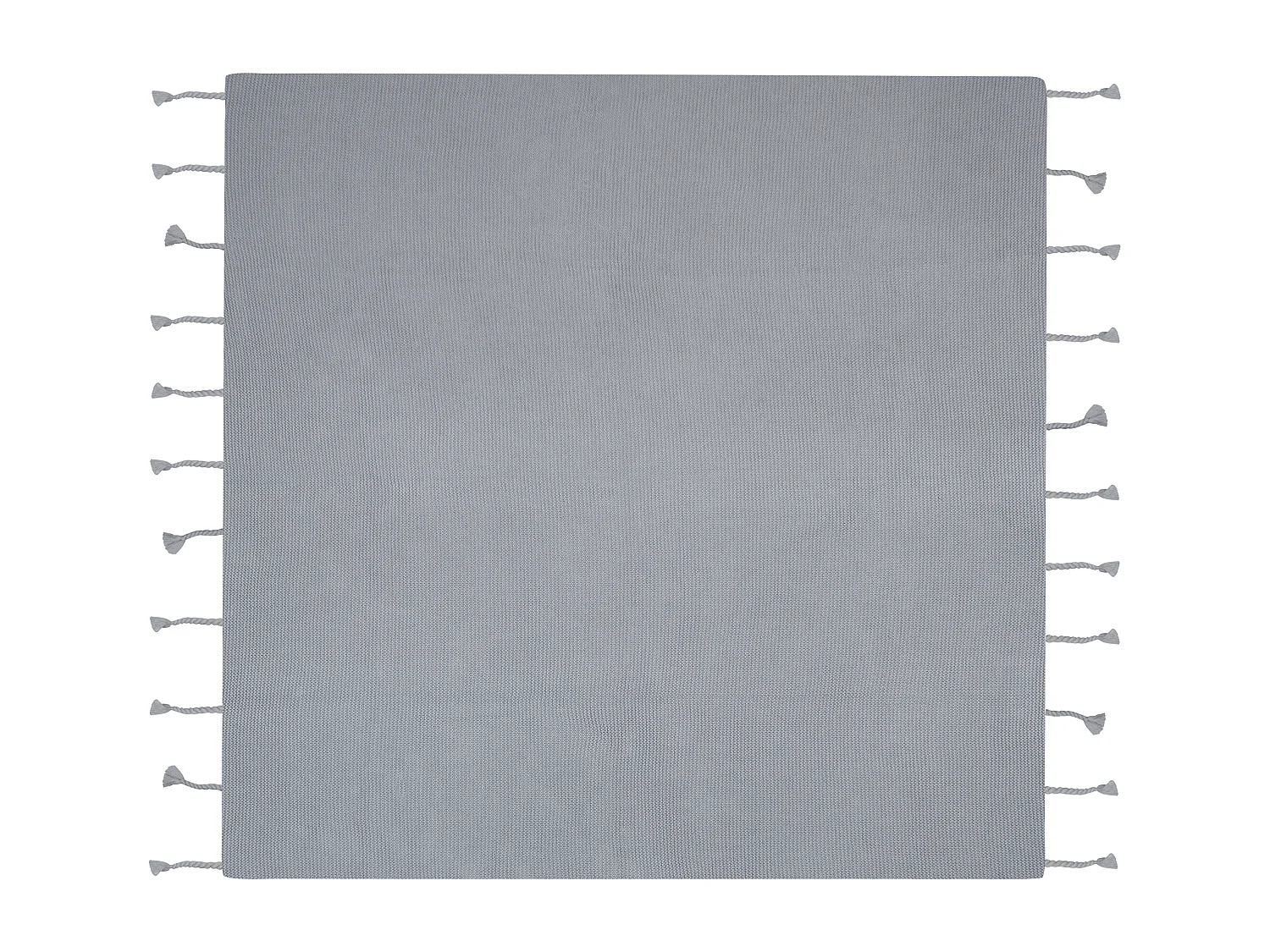 Coperta NAZILLI Cotone 125 x 150 cm Grigio chiaro