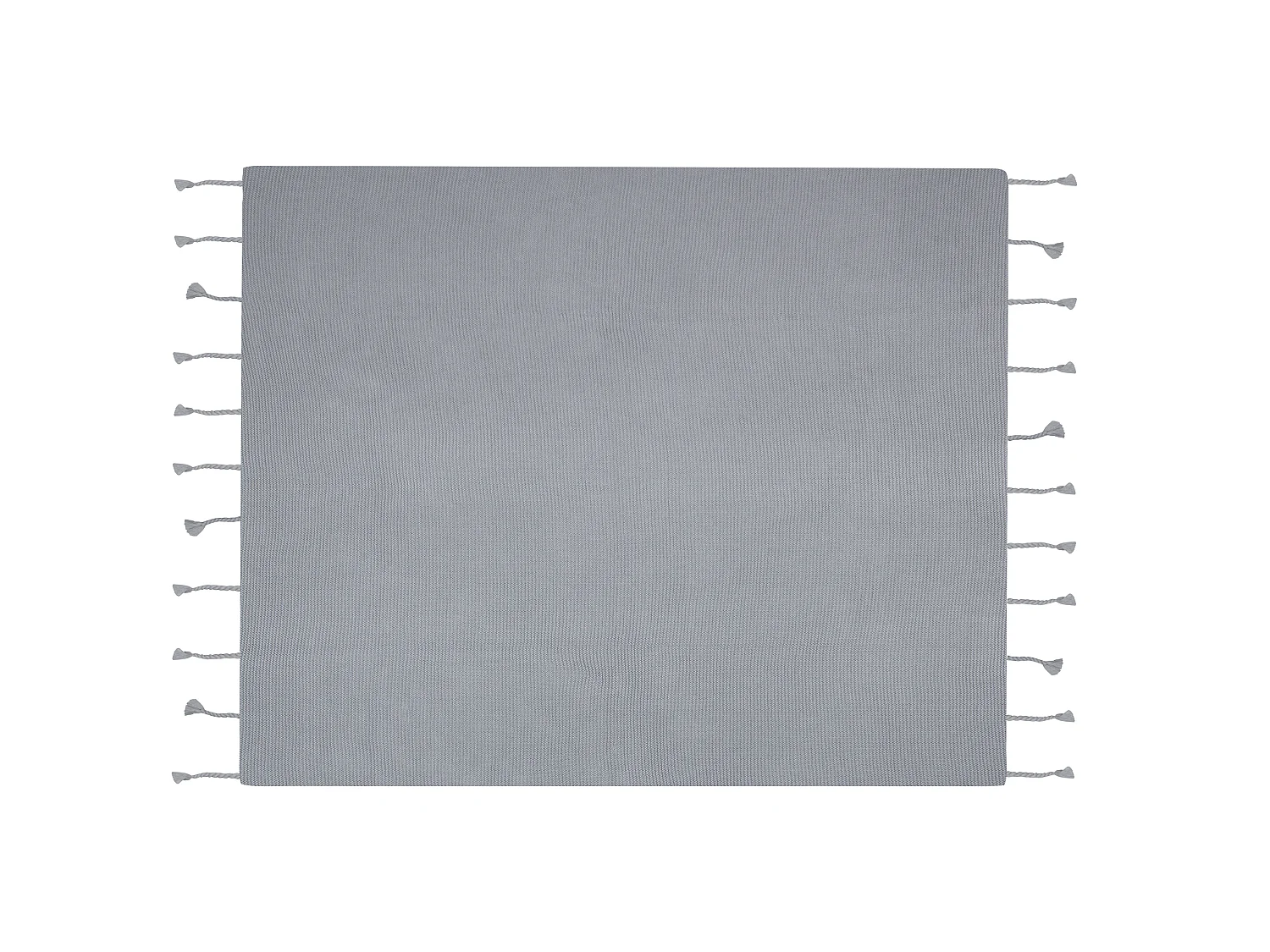 Couverture NAZILLI Coton 125 x 150 cm Gris clair