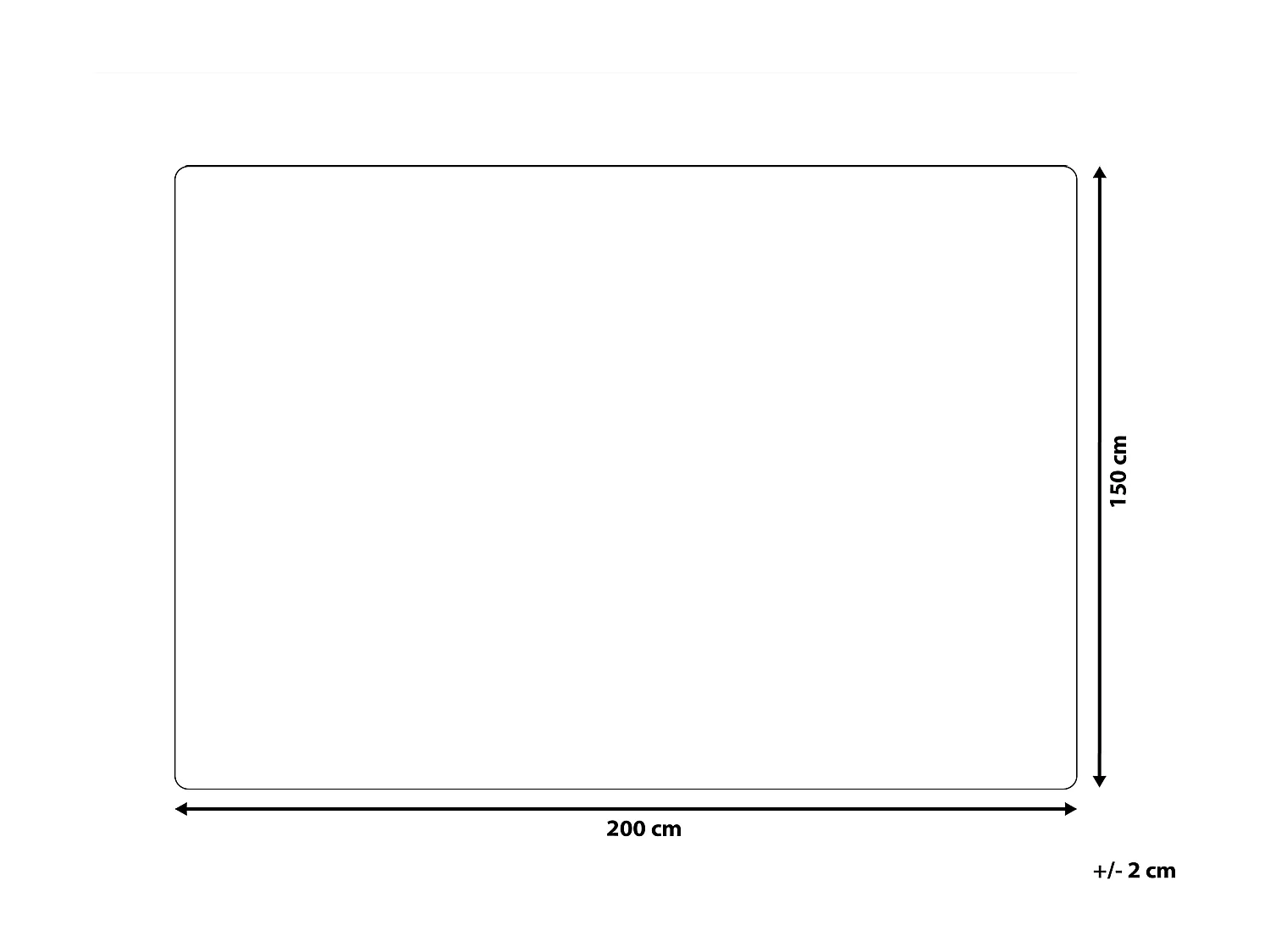 Koc ALAZEYA 150 x 200 cm Czarny