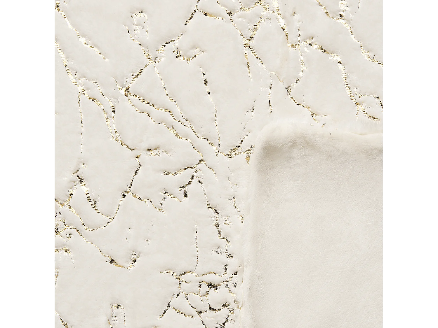 Plaid GODAVARI 130 x 180 cm Lichtbeige