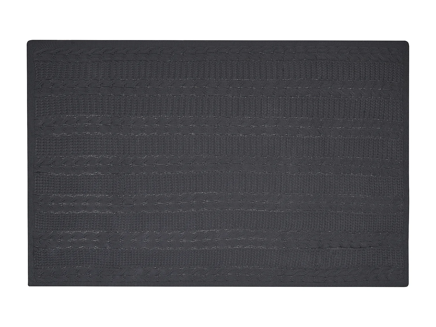 Couverture FETHIYE Coton 140 x 170 cm Gris foncé