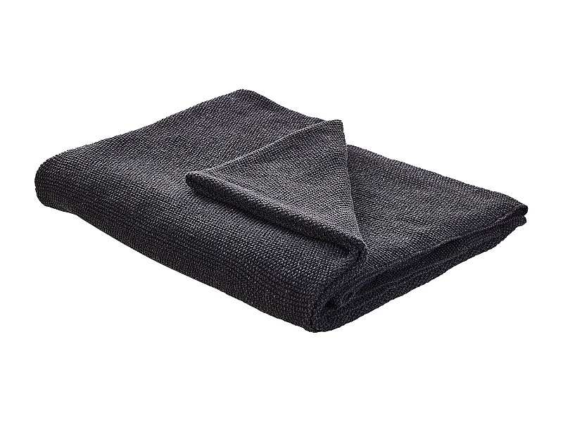 Coperta ASAKA Cotone 130 x 180 cm Grigio scuro