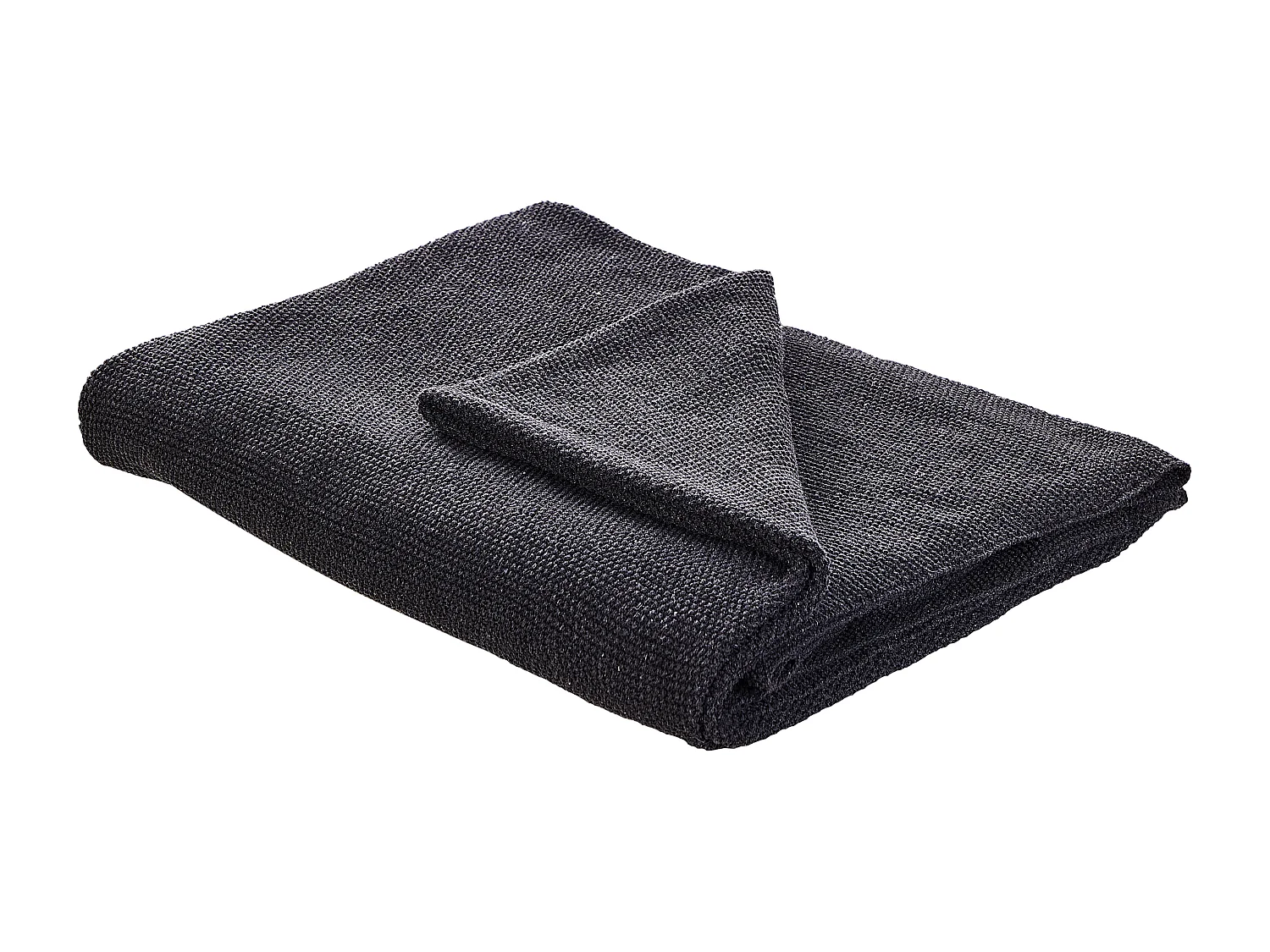 Manta ASAKA Algodón 130 x 180 cm Gris oscuro