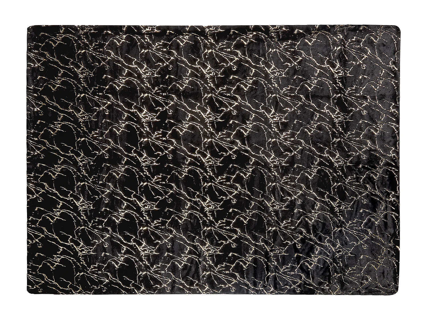 Manta GODAVARI 150 x 200 cm Negro