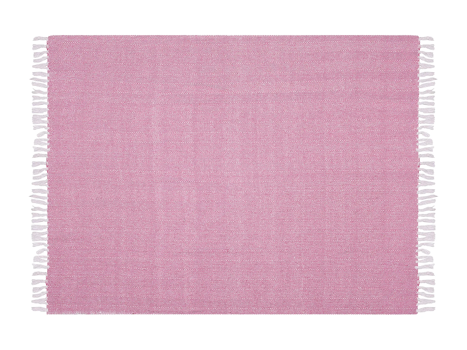 Manta TANGIER Algodón 130 x 160 cm Rosa