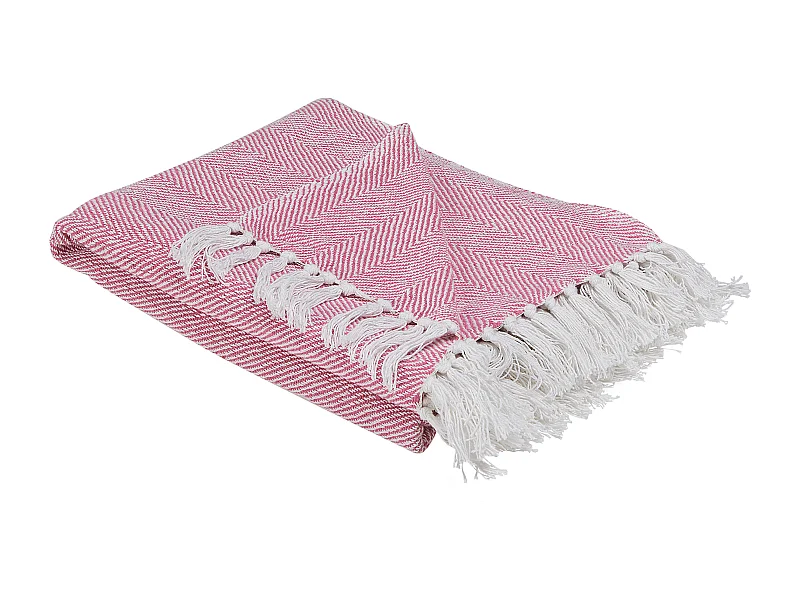 Couverture TANGIER Coton 130 x 160 cm Rose