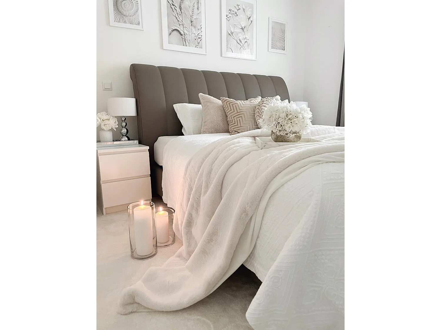 Couverture CHAAB 200 x 220 cm Blanc cassé