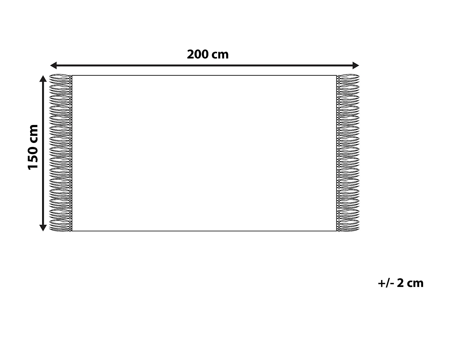 Couverture HAMAT 150 x 200 cm Vert émeraude