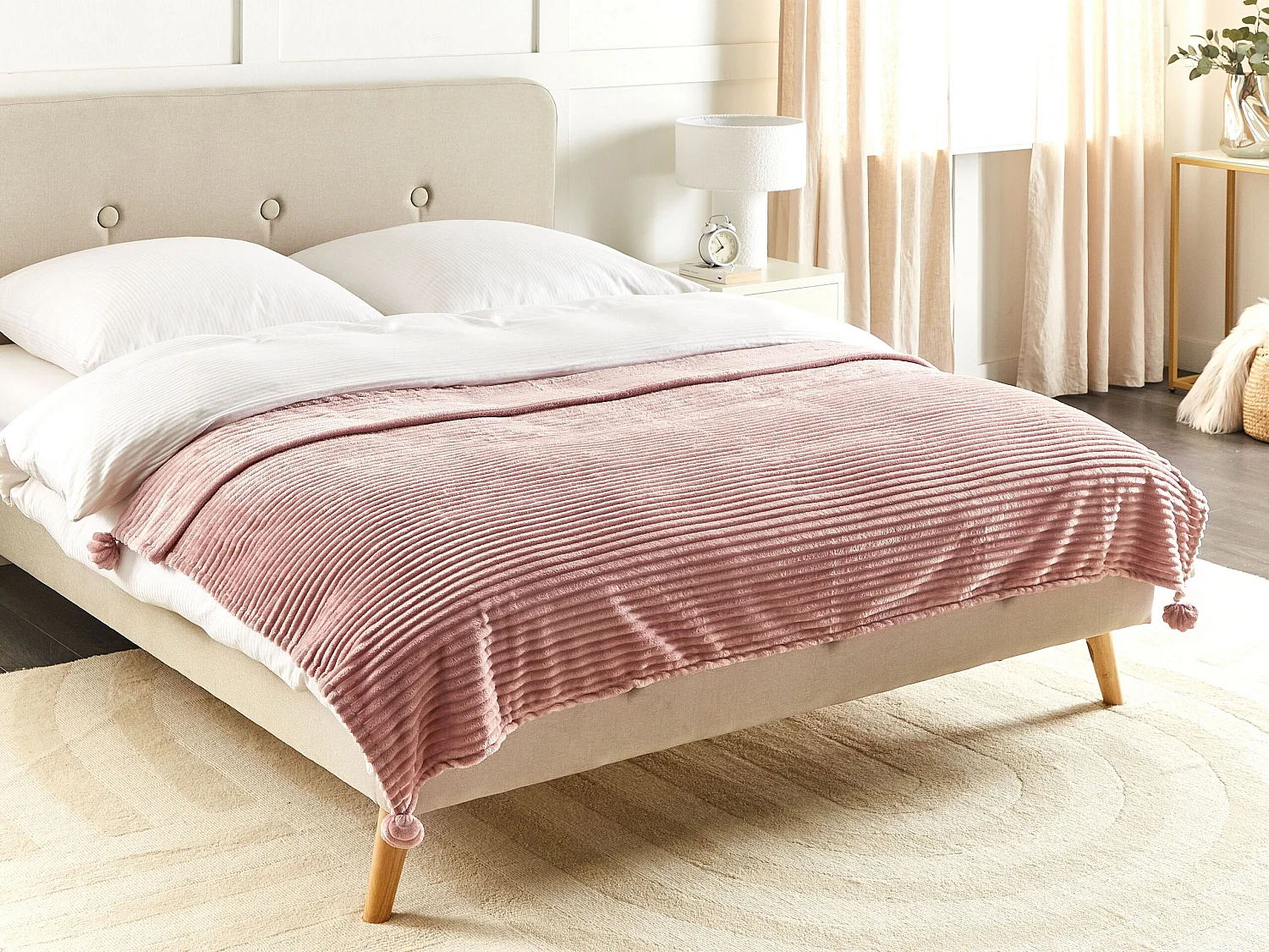Kuscheldecke KAWERI 150 x 200 cm Rosa
