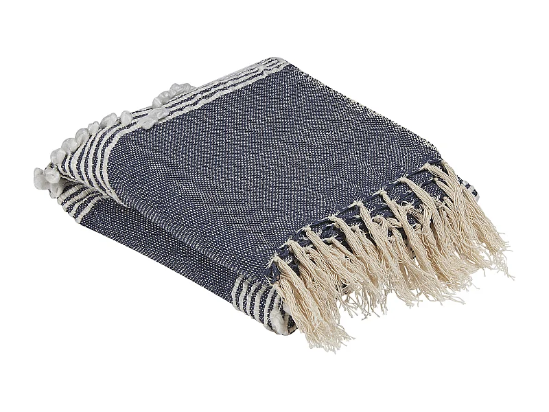 Couverture NEMLI Tissu 130 x 150 cm Bleu foncé