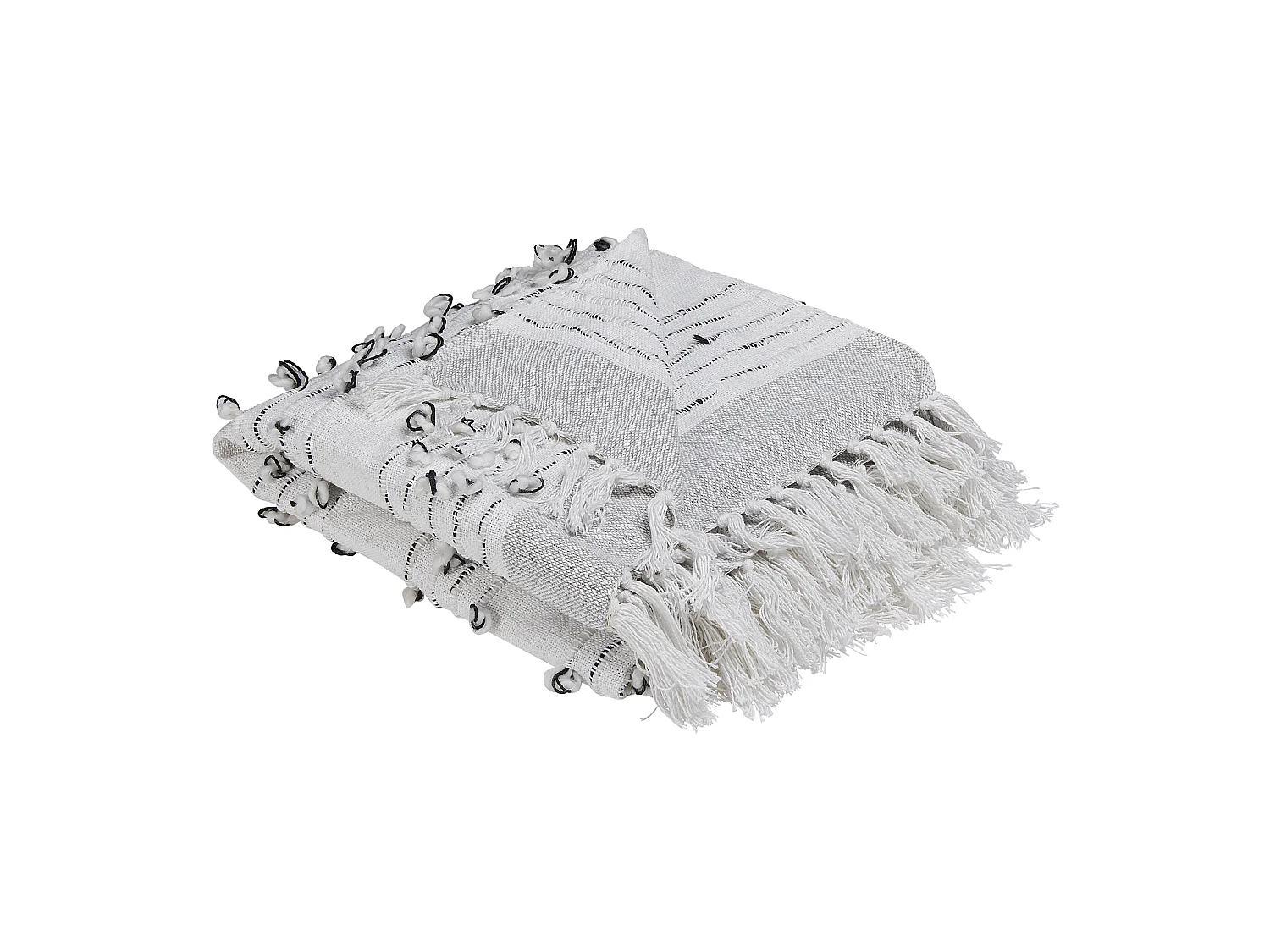 Coperta YAMALAK Tessuto 130 x 150 cm Grigio chiaro