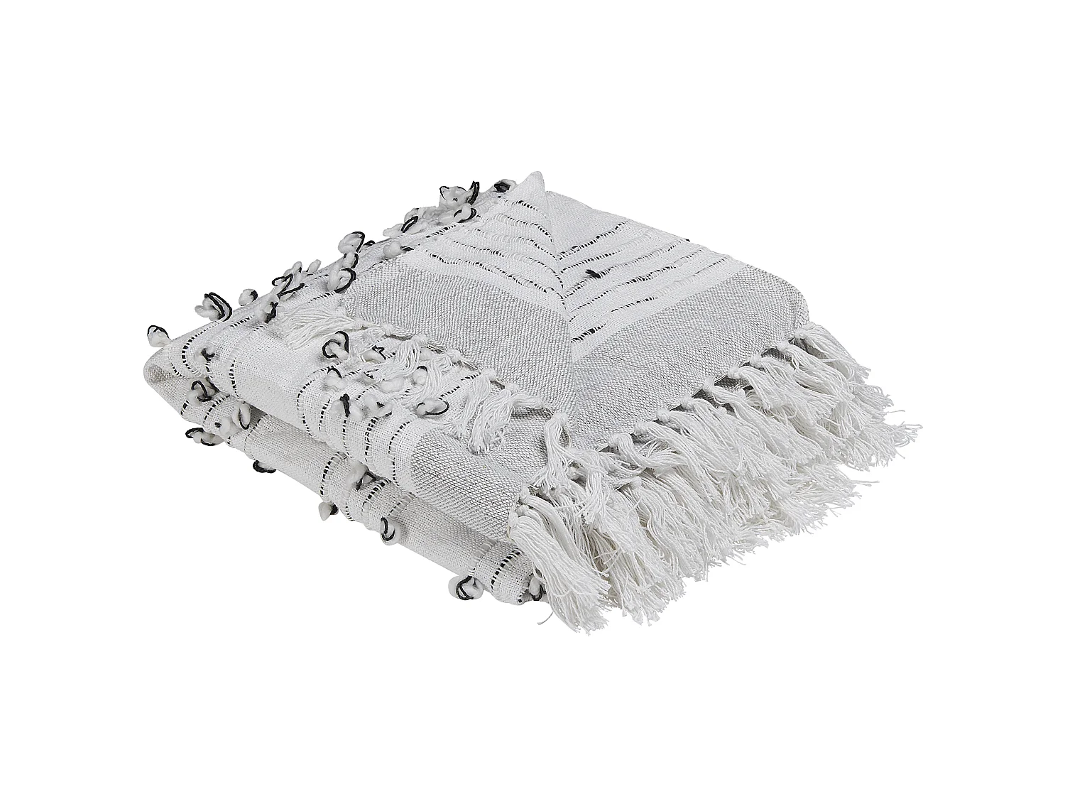 Couverture YAMALAK Tissu 130 x 150 cm Gris clair