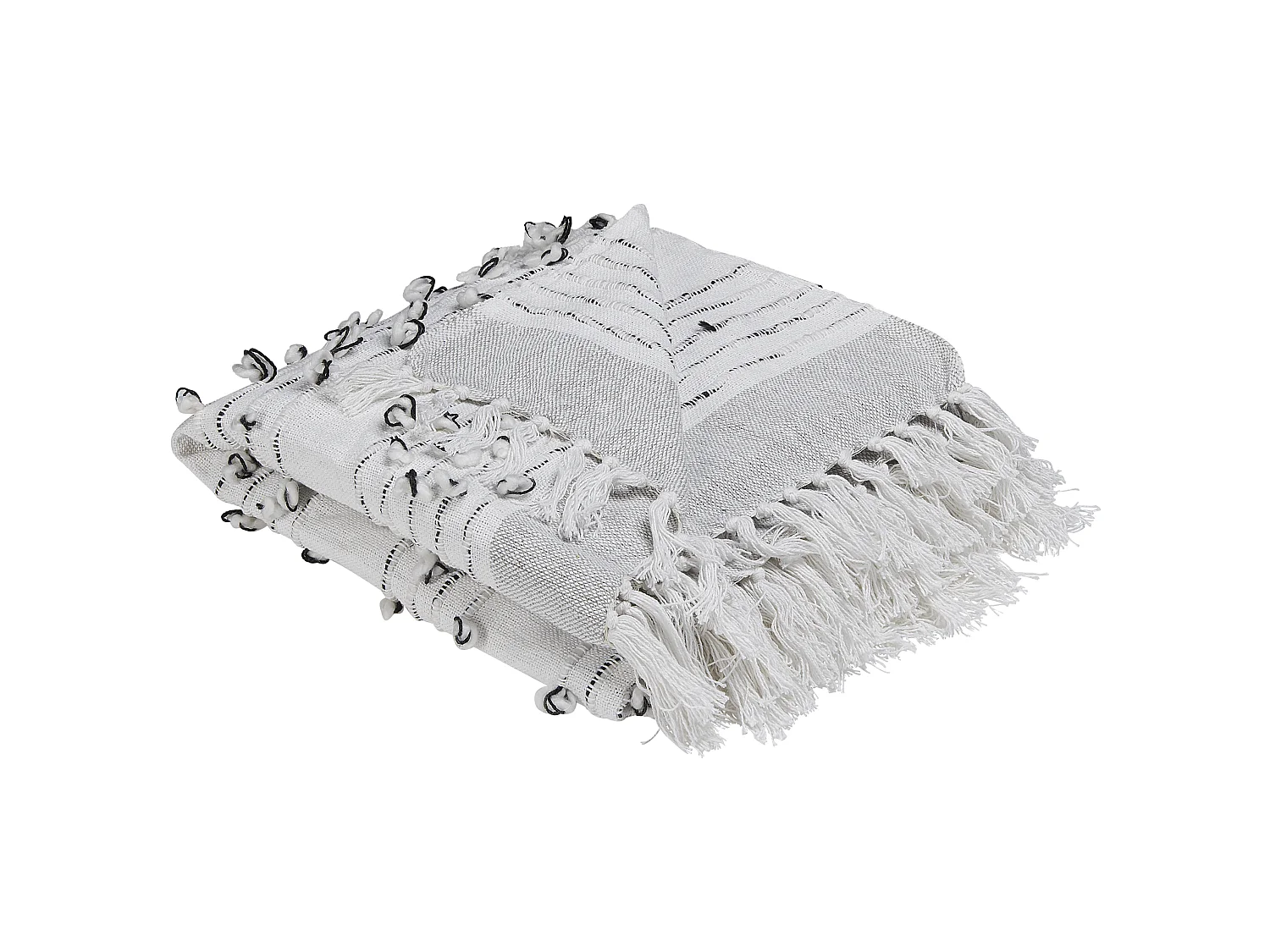 Couverture YAMALAK Tissu 130 x 150 cm Gris clair
