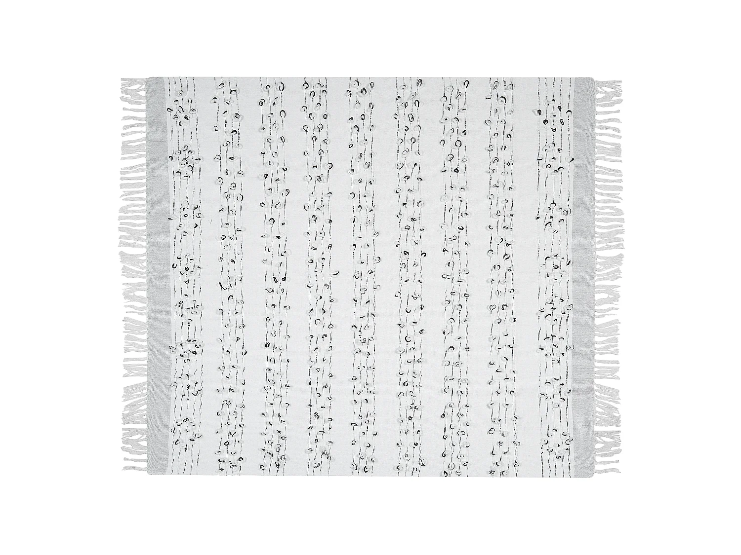 Couverture YAMALAK Tissu 130 x 150 cm Gris clair