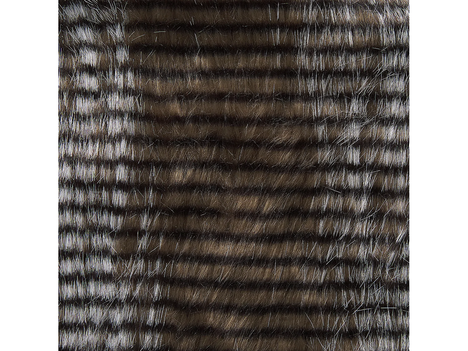 Klassische Kuscheldecke Shaggy braun / weiß Acryl / Polyester 180x220 cm Asdad