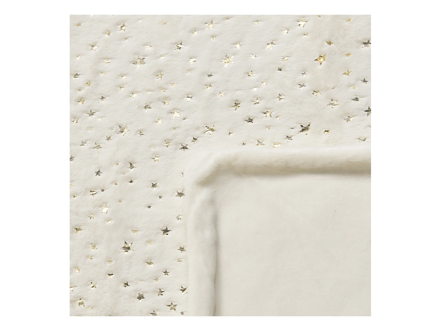 Manta ALAZEYA 130 x 180 cm Creme claro