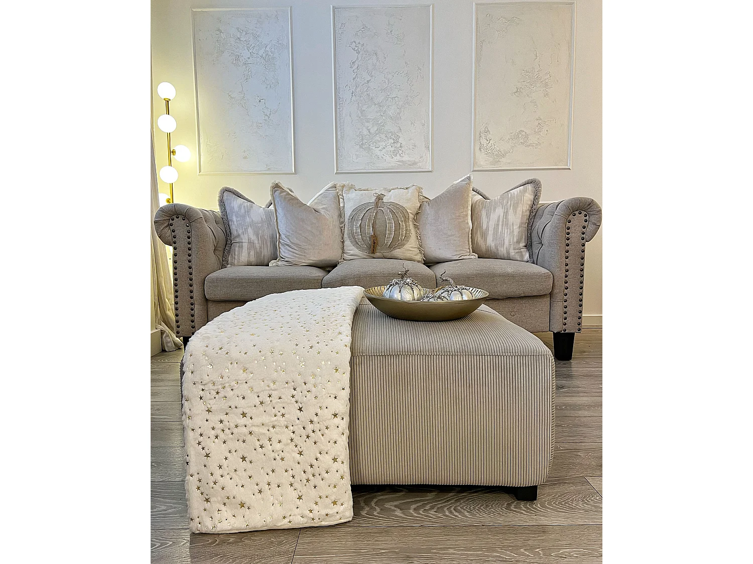 Kuscheldecke ALAZEYA 130 x 180 cm Hellbeige