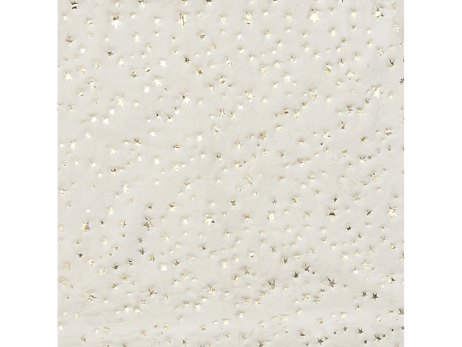 Bett Deko Decke Motiv Kuscheldecke beige mit Sternen gold 130 x 180 cm Alazeya