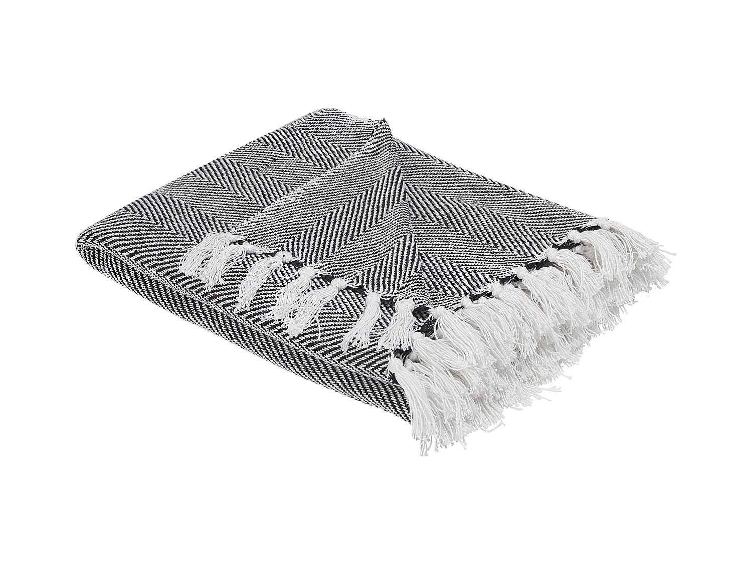 Couverture TANGIER Coton 130 x 160 cm Noir