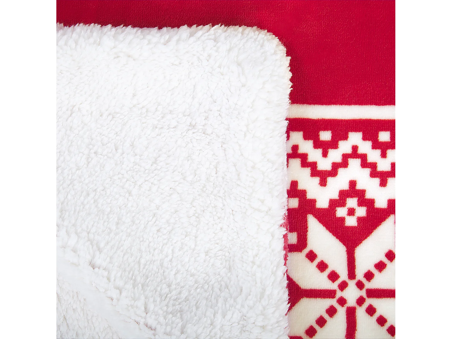 Plaid VANTAA 150 x 200 cm Rood