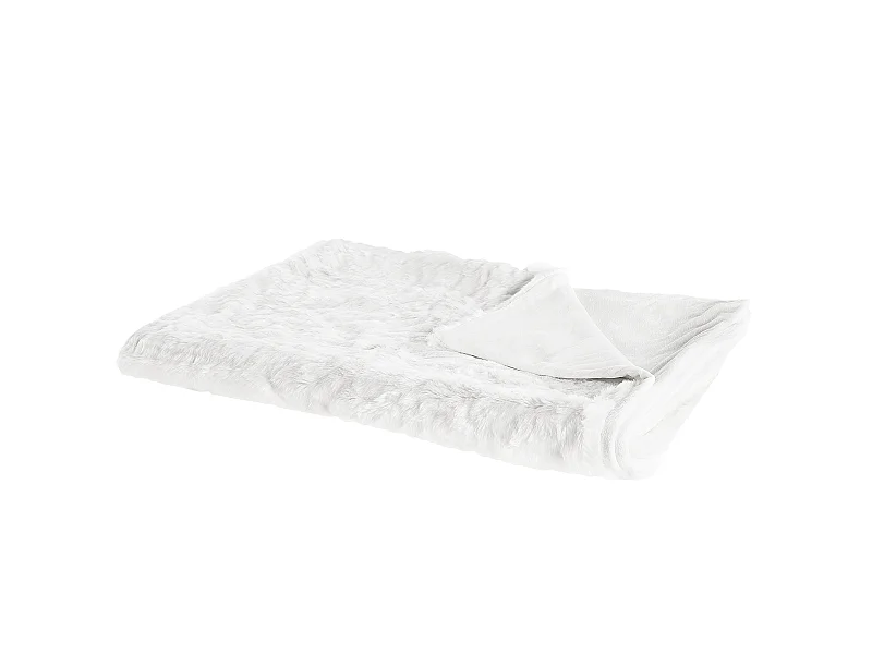 Koc TOURZA 180 x 220 cm Biały
