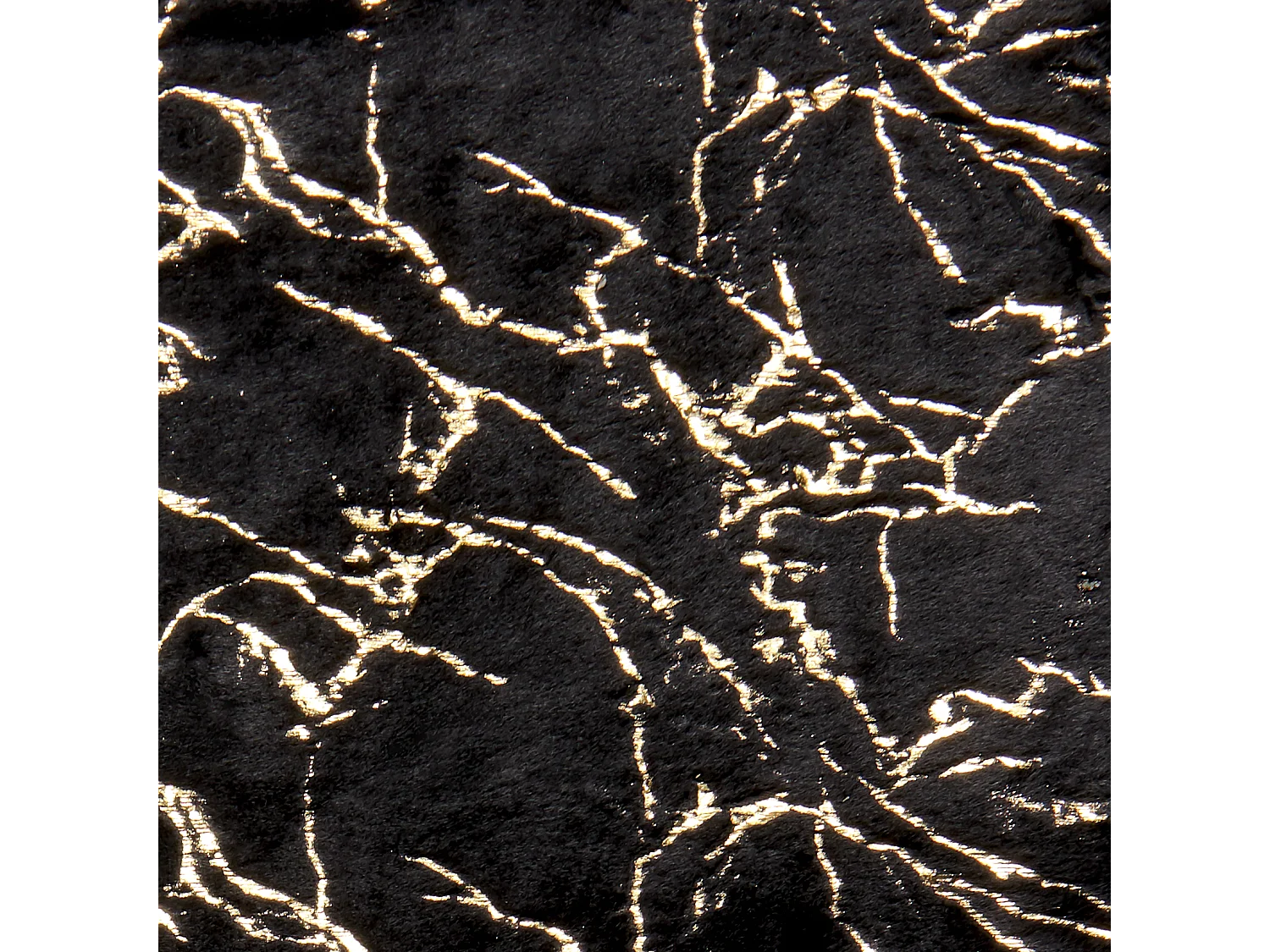 Tagesdecke Marmor-Design schwarz gold 130 x 180 cm modern glamourös Godavari