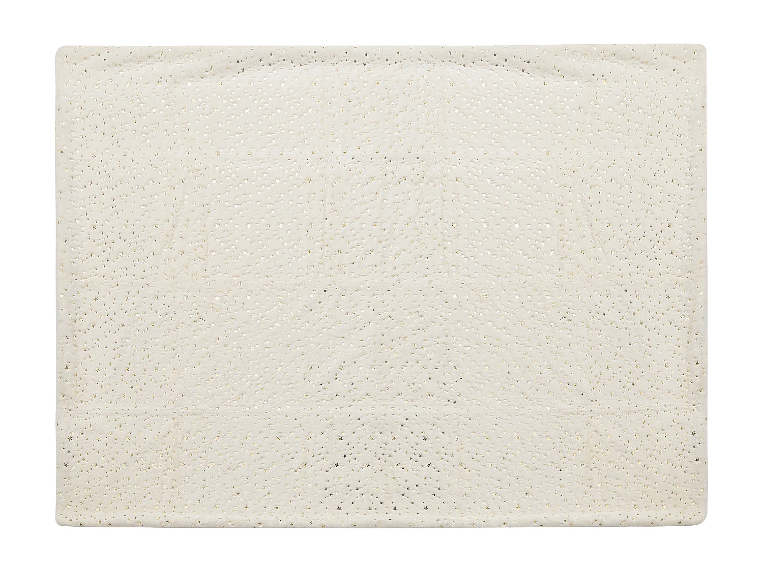 Bett Deko Decke Motiv Kuscheldecke beige mit Sternen gold 150 x 200 cm Alazeya