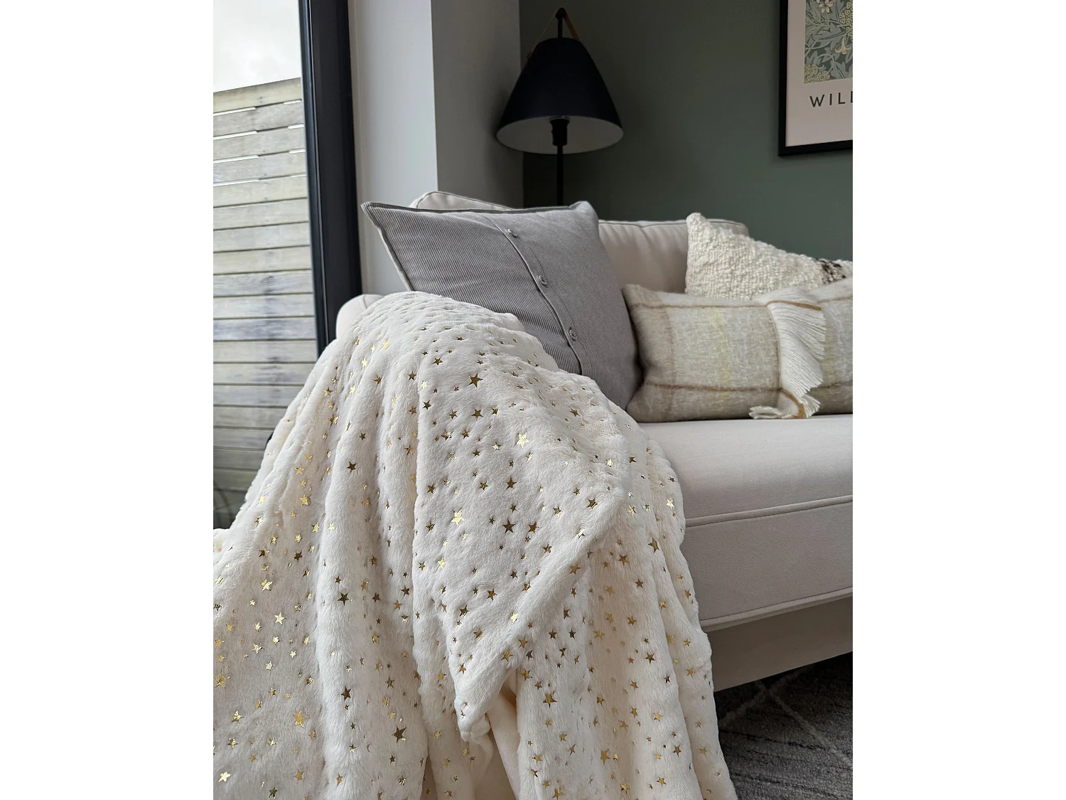 Couverture ALAZEYA 150 x 200 cm Beige clair