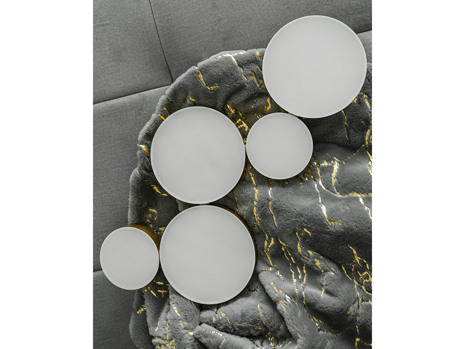 Couverture GODAVARI 130 x 180 cm Gris